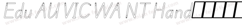 Edu AU VIC WA NT Hand字体转换